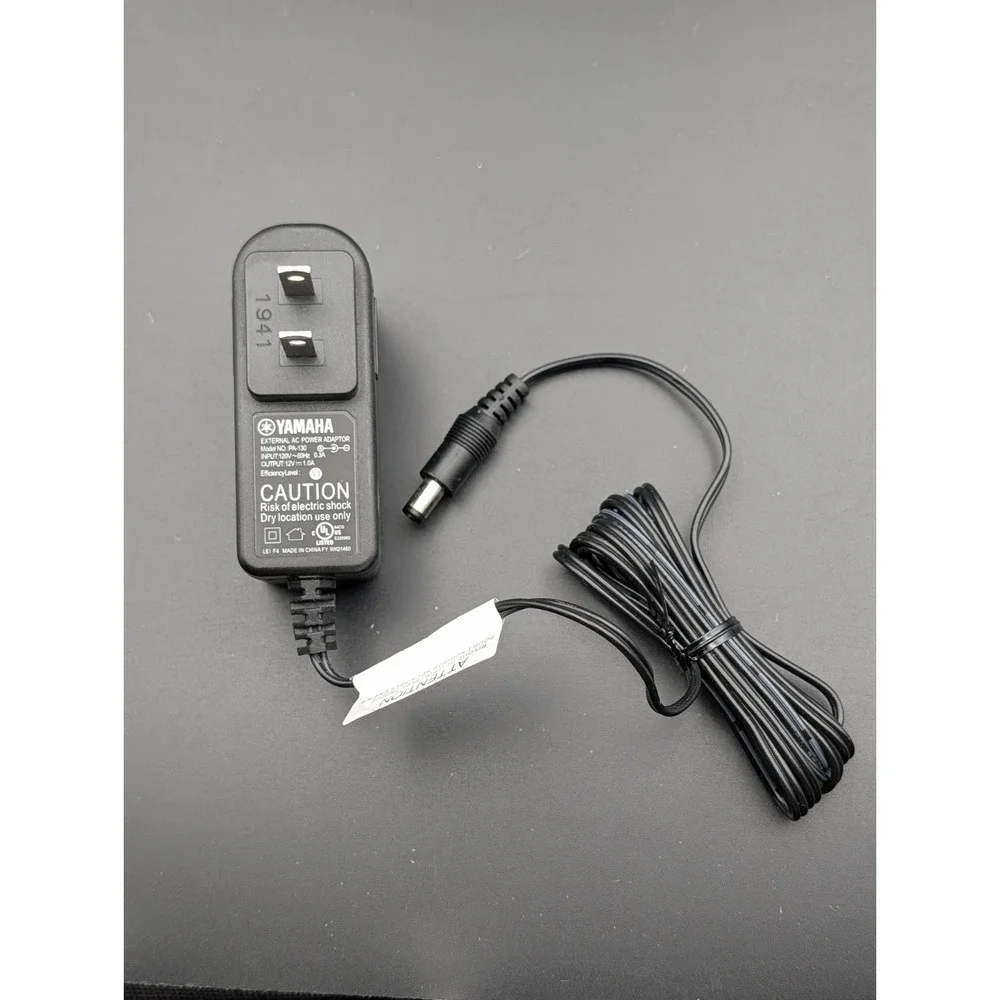 OEM Genuine Yamaha PA-130 12V Adapter for Piano Keyboard Power Supply